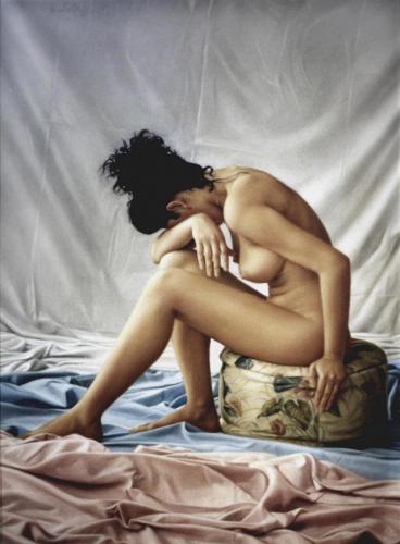 El llanto. Pastel sobre papel. 110x81 cm. 1989